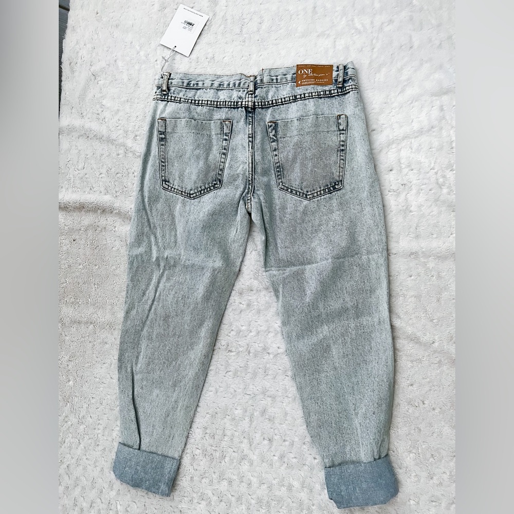 NWT- ONE TEASPOON Awesome Baggies Distressed Jean in Classic - Picture 4 of 15